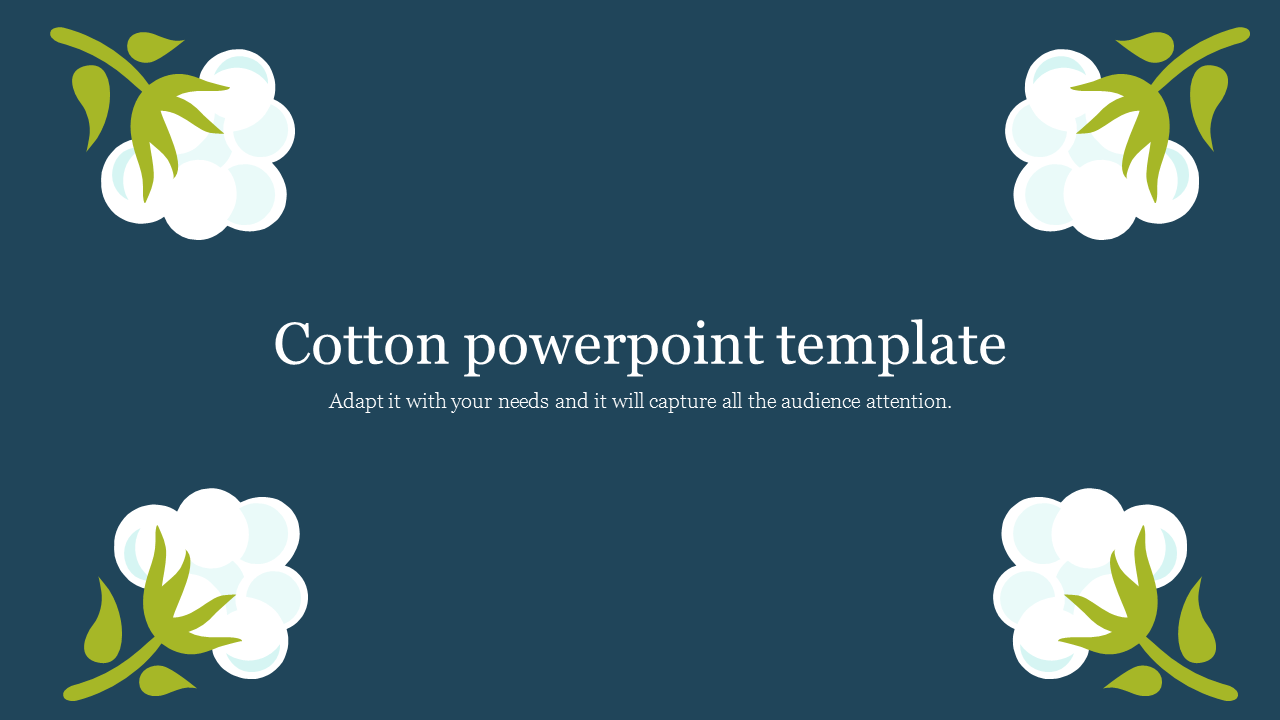 Cotton powerpoint template